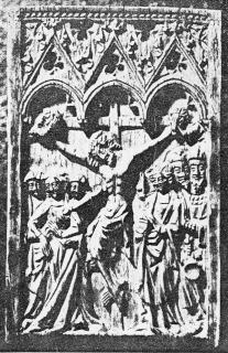 Panel (possibly a writing tablet), 1 register, 3 arches across (frise d'arcatures; plaquette; tablette à écrire) (Front)