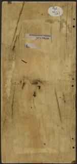 Diptych, 2 registers, 3 arches across, bands of rosettes (frise d'arcatures; décor de roses) (Back (wing, right))