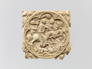 Mirror case, frame of 7 lobes (valve de miroir) (Front)