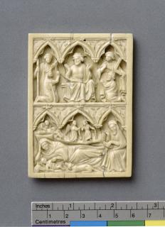 Panel, 2 registers, 3 arches across (plaquette; frise d'arcatures) (Front)