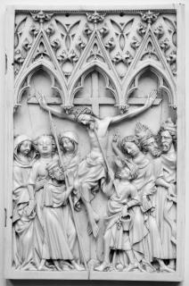 Diptych, 1 register, 3 arches across (plaquettes; frise d'arcatures) (Wing, right)