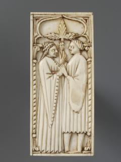 Panel (part of a casket), 1 register, 1 ogee arch across (plaquette; coffret) (Front)