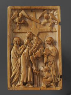 Wing, left (fragment of a diptych), 1 register (plaquette) (Front)