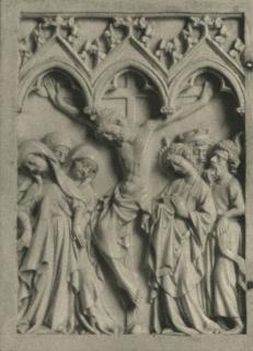 Diptych, 1 register, 3 arches across (plaquettes; frise d'arcatures) (Wing, left)