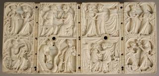Casket, with quatrefoils (coffret; quatre-feuilles) (Lid)