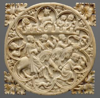 Mirror case, frame of 9 lobes (valve de miroir) (Front)