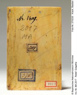 Panel, 1 register, 3 arches across (frise d'arcatures; plaquette) (Back)