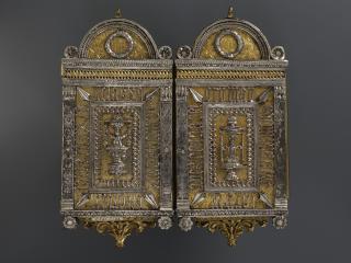 Diptych, 1 register; reliefs (appliqués) (Back)