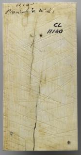 Panel (probably fragment of a box), 1 register, 1 ogee arch across (plaquette) (Back)