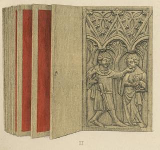Complete set of 6 writing tablets and 2 covers, with case and stylus (frise d'arcatures; plaquettes; tablettes à écrire)