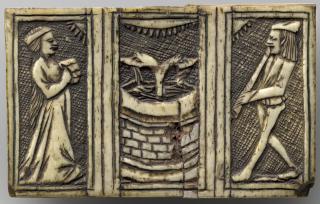 Panel (fragment of a box), 1 register (Front)