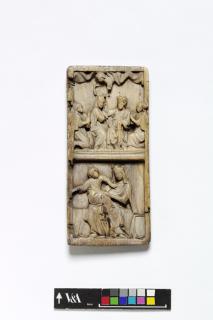 Panel (centre panel; fragment of a triptych), 2 registers (Front)
