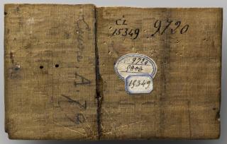 Panel (fragment of a box), 1 register (Back)