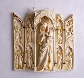 Gabled polyptych (tabernacle; colonnettes) (Front)