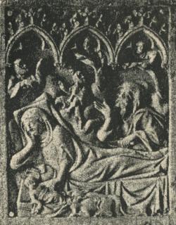 Diptych, 1 register, 3 arches across (plaquette; frise d'arcatures) (Wing, left)