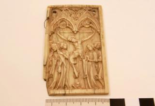 Wing, right (fragment of a diptych), 1 register, 2 arches across (frise d'arcatures; plaquette) (Front)
