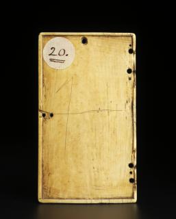 Writing tablet, 2 registers, 3 arches across (frise d'arcatures; tablette à écrire) (Back)