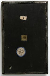 Panel, 1 register, 1 arch across (plaquette; colonnettes) (Back)