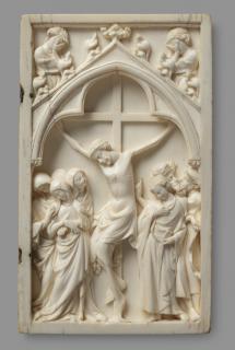 Wing, right (fragment of a diptych), 1 register, 1 arch across (plaquette) (Front)
