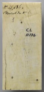 Panel (probably fragment of a box), 1 register, 1 ogee arch across (plaquette) (Back)