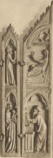 Gabled polyptych (tabernacle) (Wings, right)