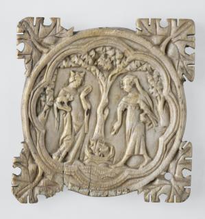 Mirror case, frame of 8 lobes (valve de miroir) (Front)