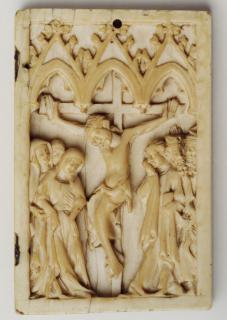 Wing, right (fragment of a diptych), 1 register, 3 arches across (frise d'arcatures; plaquette) (Front)