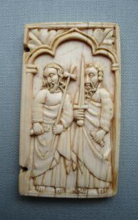 Wing, right (fragment of a diptych), 1 register, 1 arch across (plaquette) (Front)