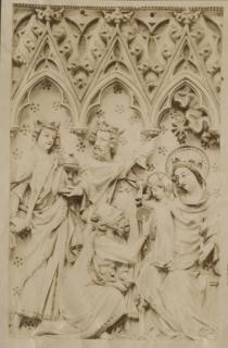 Diptych, 1 register, 3 arches across (plaquettes; frise d'arcatures) (Wing, left)