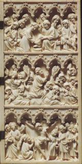 Diptych, 3 registers, 5 arches across (frise d'arcatures) (Wing, right)