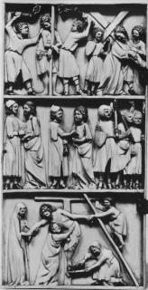 Diptych, 3 registers, 1 arch across (Wing, left)