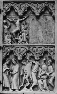 Diptych, 2 registers, 3 arches across (frise d'arcatures) (Wing, right)