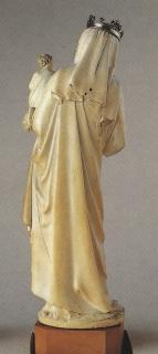 Statuette (part of a group); Virgin and Child from the Abbey Church of Saint-Denis (Vierge de Saint-Denis) (Back)