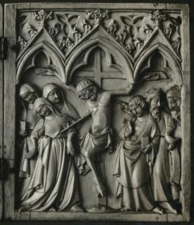 Diptych, 1 register, 3 arches across (plaquettes; frise d'arcatures) (Wing, right)