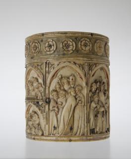 Cylindrical pyxis or reliquary (pyxide; frise d'arcatures) (Side)