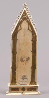 Gabled triptych, 1 register (tabernacle) (Back)