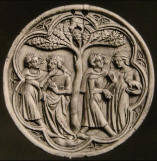 Mirror case, frame of 7 lobes (valve de miroir) (Front)