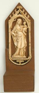 Openwork gabled panel (possibly formerly part of belt fittings) (plaque ajourée) (Front)