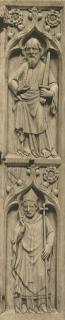 Triptych, 2 registers, with ogee arches; known as the Triptych of John Grandisson (Wing, right)