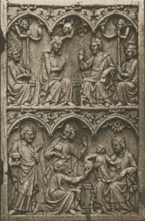 Diptych, 2 registers, 3 arches across (frise d'arcatures) (Wing, right)