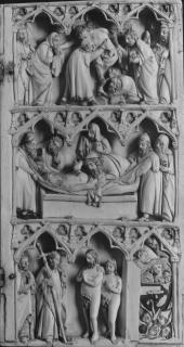 Diptych, 3 registers, 3 arches across (frise d'arcatures; colonnettes) (Wing, right)