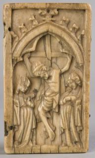 Wing, right (fragment of a diptych), 1 register, 1 arch across (plaquette) (Front)