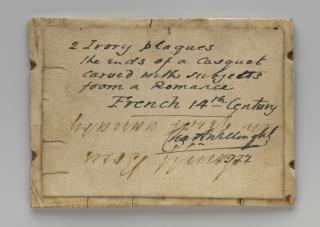 Panel (fragment of a casket; coffret) (Back)