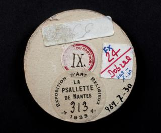 Openwork reliquary medallion (médaillon reliquaire ajouré) (Back)