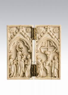 Diptych, 1 register, 1 arch across (plaquettes) (Front)