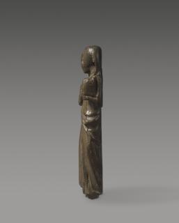 Fragment of hair parter (manche de gravoir) (Side, right)