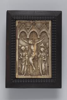 Wing, right (fragment of a diptych), 1 register, 3 arches across (frise d'arcatures; plaquettes) (Front)