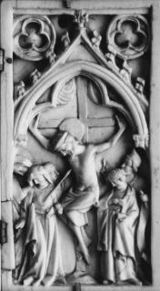 Diptych, 1 register, 1 arch across (plaquettes) (Wing, right)