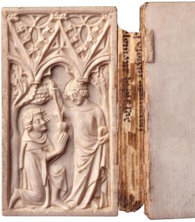 Complete set of 6 writing tablets and 2 covers, with case and stylus (frise d'arcatures; plaquettes; tablettes à écrire) (Tablet 1)
