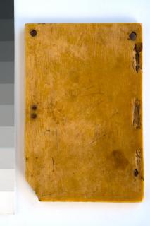 Panel, 1 register, 1 ogee arch across (plaquette) (Back)